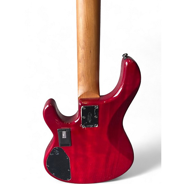 Used Ernie Ball Music Man stingray 35 hh 5 string  red sunburst Electric Bass Guitar