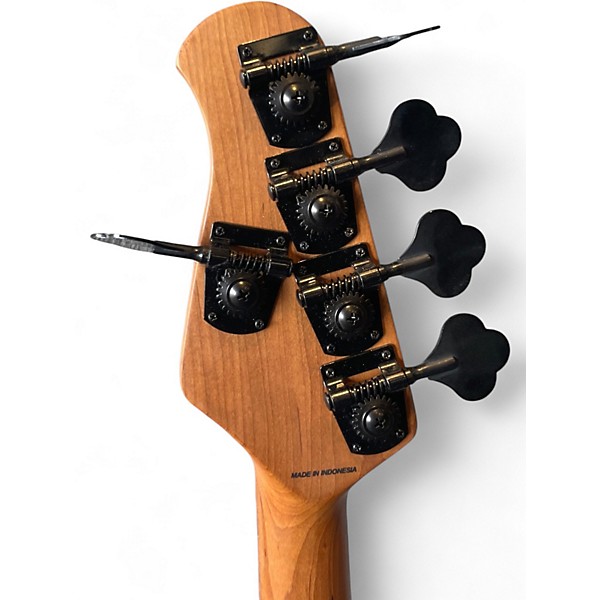 Used Ernie Ball Music Man stingray 35 hh 5 string  red sunburst Electric Bass Guitar