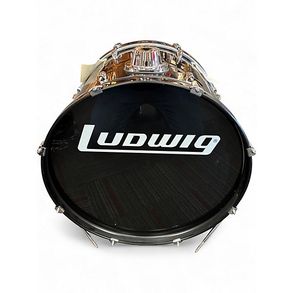 Used Ludwig 6 Piece Accent Black Drum Kit