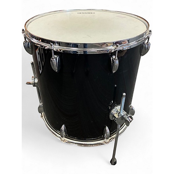 Used Ludwig 6 Piece Accent Black Drum Kit