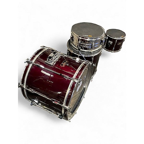 Used Pearl 5 Piece Export Wine Red Drum Kit
