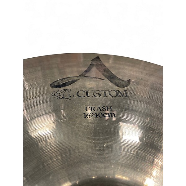 Used Zildjian 16in A Custom Crash Cymbal