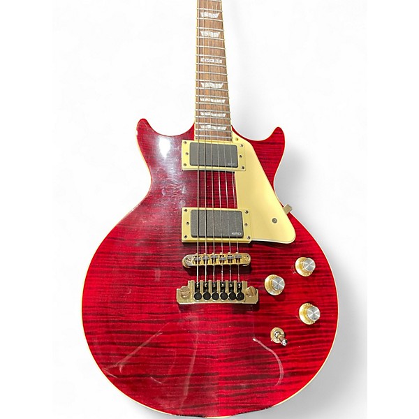 Used ESP LTD KIRK HAMMETT DOUBLE CUT Red Solid Body Electric Guitar