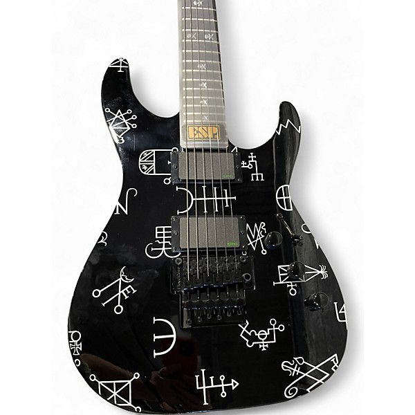 Used ESP LTD KIRK HAMMETT DEMONOLGY Black Solid Body Electric Guitar