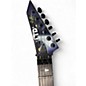 Used ESP LTD Kirk Hammett Signature White Zombie Blue Solid Body Electric Guitar