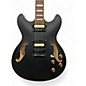 Used Ibanez AS73G with case and upgraded Pickups Flat Black Hollow Body Electric Guitar thumbnail