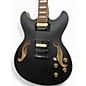 Used Ibanez AS73G with case and upgraded Pickups Flat Black Hollow Body Electric Guitar