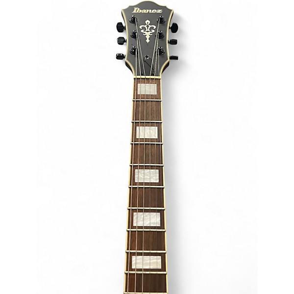 Used Ibanez AS73G with case and upgraded Pickups Flat Black Hollow Body Electric Guitar