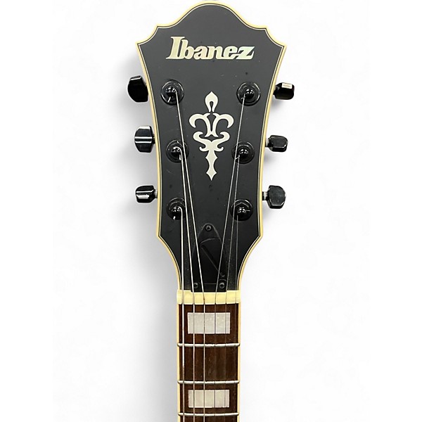 Used Ibanez AS73G with case and upgraded Pickups Flat Black Hollow Body Electric Guitar