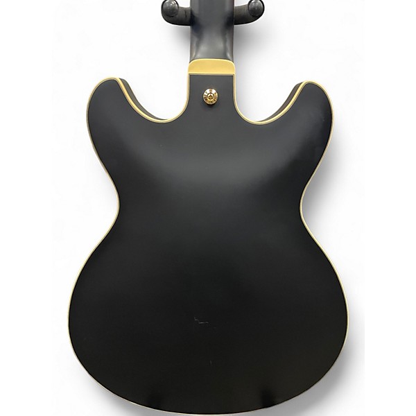 Used Ibanez AS73G with case and upgraded Pickups Flat Black Hollow Body Electric Guitar