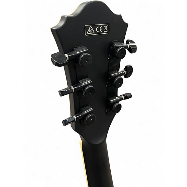 Used Ibanez AS73G with case and upgraded Pickups Flat Black Hollow Body Electric Guitar