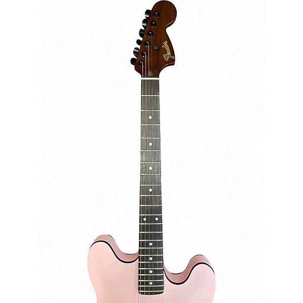 Used Fender Tom Delonge Signature Stratocaster Shell Pink Solid Body Electric Guitar