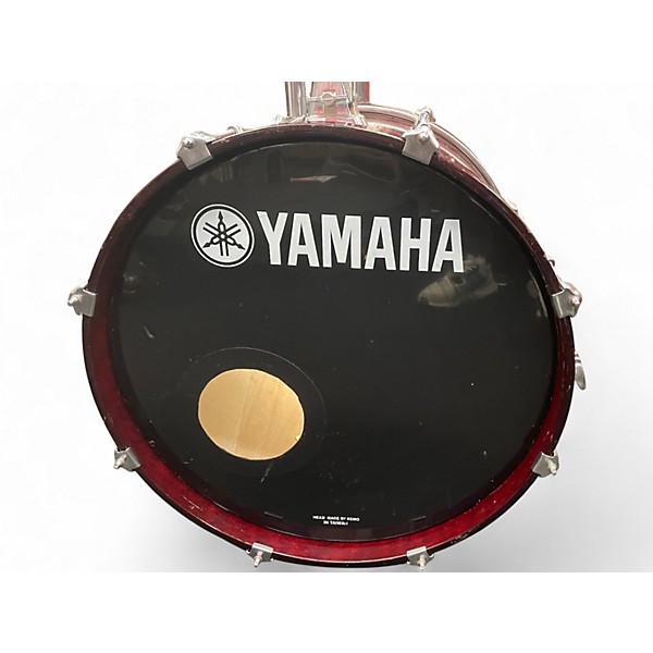 Used Yamaha 4 Piece Stage Custom Red Drum Kit
