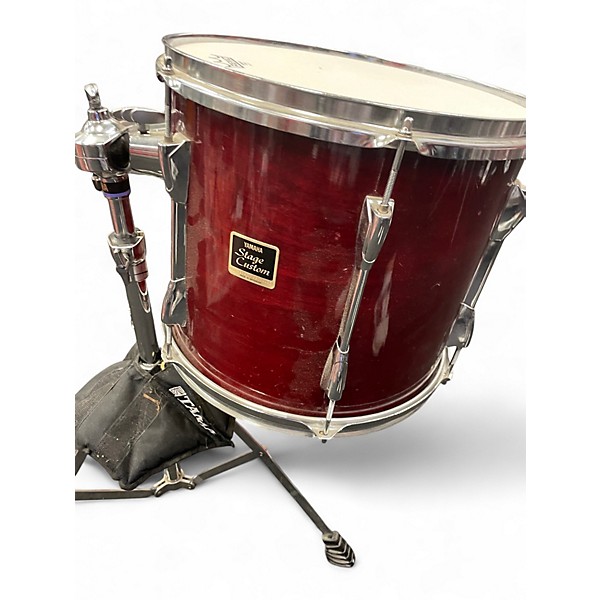 Used Yamaha 4 Piece Stage Custom Red Drum Kit