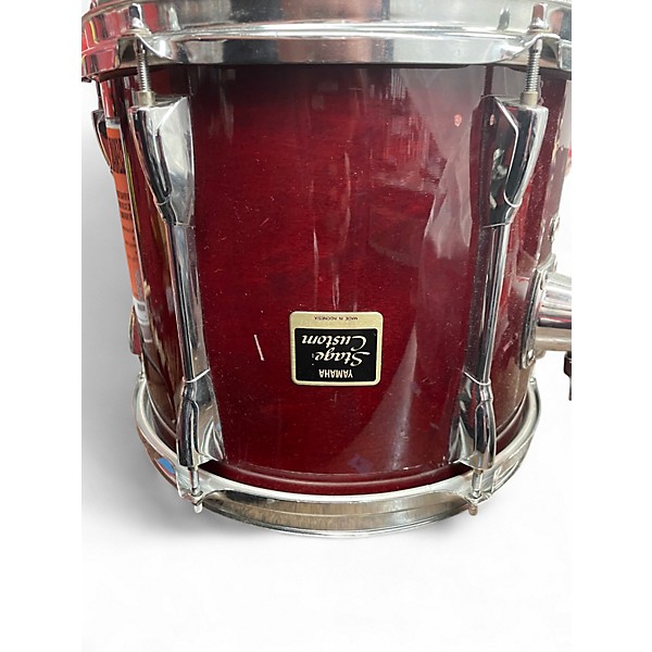 Used Yamaha 4 Piece Stage Custom Red Drum Kit