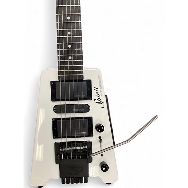 Used Steinberger Spirit GT Pro White Solid Body Electric Guitar