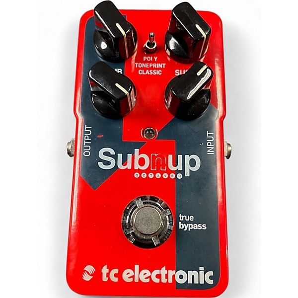 Used TC Electronic Sub N Up Octaver Effect Pedal