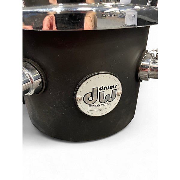 Used DW 6in Design Series Concert Tom Flat Black Drum