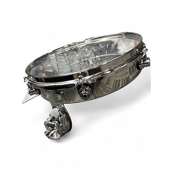 Used DW 12in Design Series Chrome Piccolo Tom w/ Bracket Chrome Drum