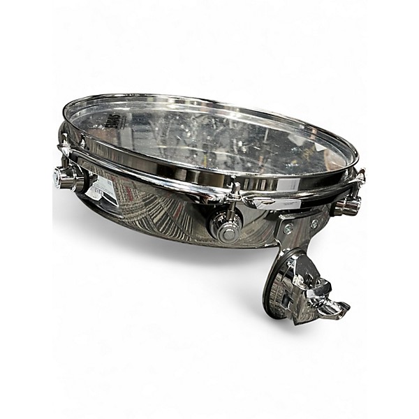 Used DW 12in Design Series Chrome Piccolo Tom w/ Bracket Chrome Drum