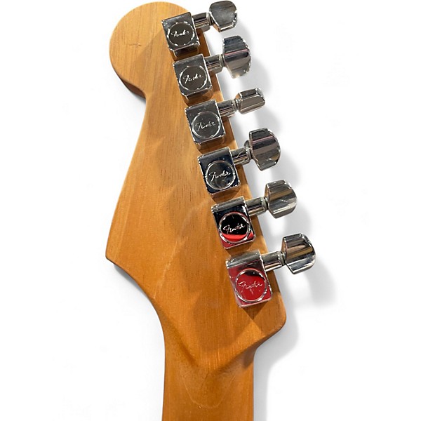 Used 2020 Fender American Acoustasonic Stratocaster FLAG PRINT Acoustic Electric Guitar