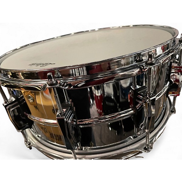 Used Ludwig 6X14 Supraphonic Snare Chrome Silver Drum