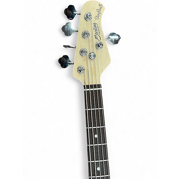 Used Sterling by Music Man Sting Ray 5 Crimson Red Burst Electric Bass Guitar