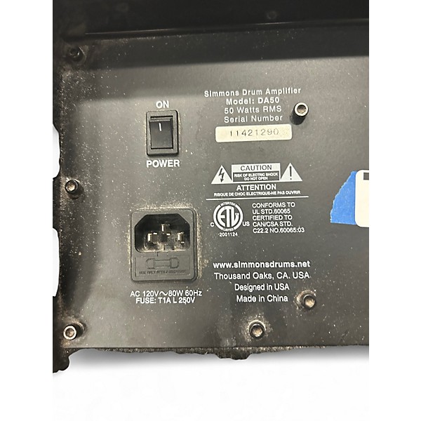 Used Simmons DA50 50W Drum Amplifier