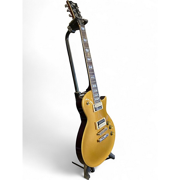 Used ESP LTD EC401V GOLD Solid Body Electric Guitar