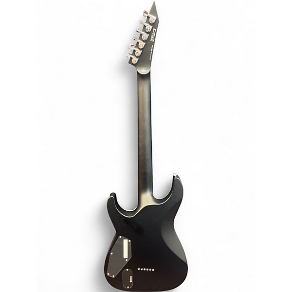 Used ESP LTD MH1000 Black and Silver Solid Body Electric Guitar