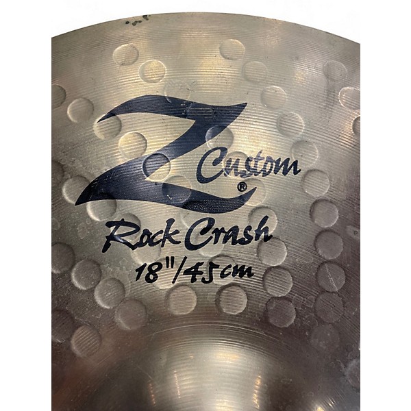 Used Zildjian 18in Z Custom Rock Crash Cymbal