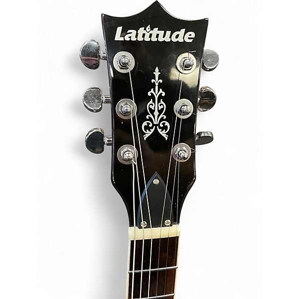 Used Lattitude SE-1819 2 Color Sunburst Hollow Body Electric Guitar