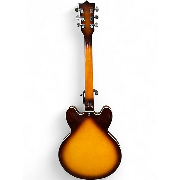 Used Lattitude SE-1819 2 Color Sunburst Hollow Body Electric Guitar
