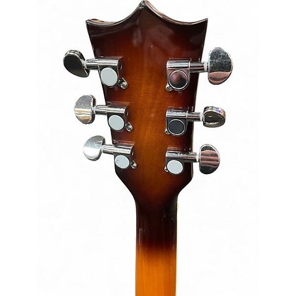 Used Lattitude SE-1819 2 Color Sunburst Hollow Body Electric Guitar