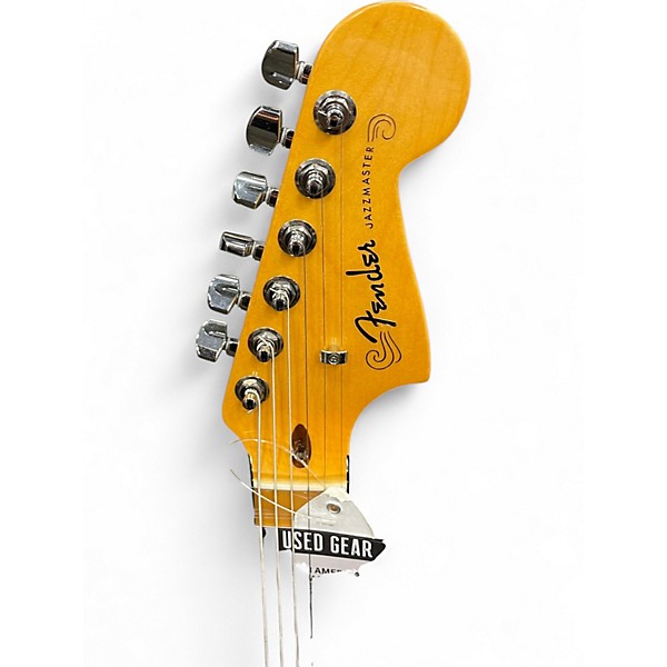 Used Fender American Ultra Jazzmaster Blue Solid Body Electric Guitar