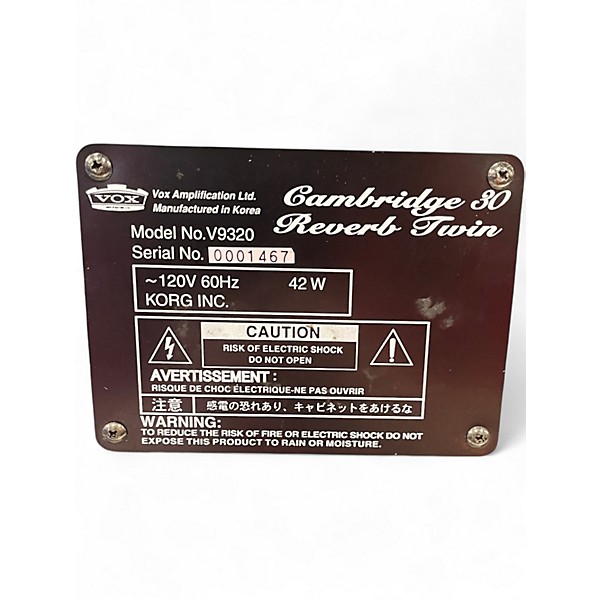 Used VOX Cambridge 30 Reverb Twin V9320 Guitar Combo Amp