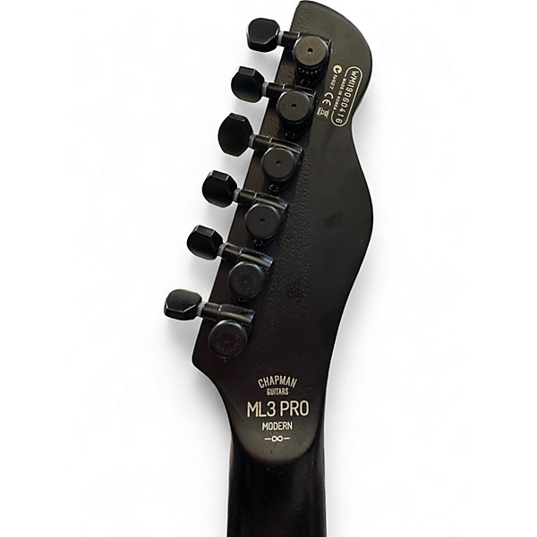 Used Chapman ML3 Modern Matte Black Solid Body Electric Guitar