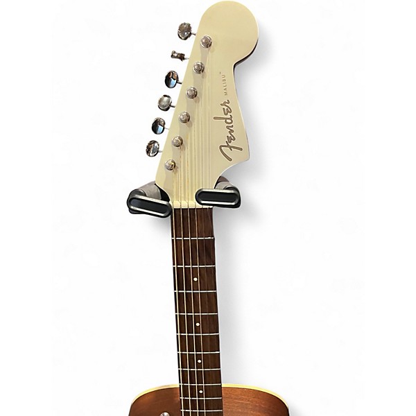 Used Fender Malibu Player Olympic White Acoustic Electric Guitar