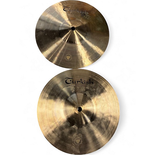Used Turkish 10in ORCHESTRA BAND HI-HATS Cymbal
