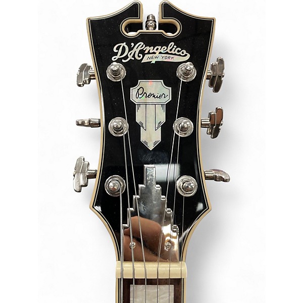 Used D'Angelico Premier Series DC Trans Gray Hollow Body Electric Guitar