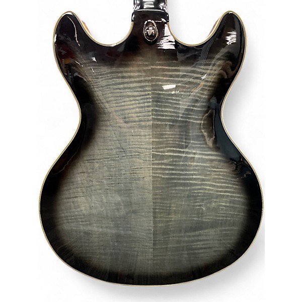 Used D'Angelico Premier Series DC Trans Gray Hollow Body Electric Guitar