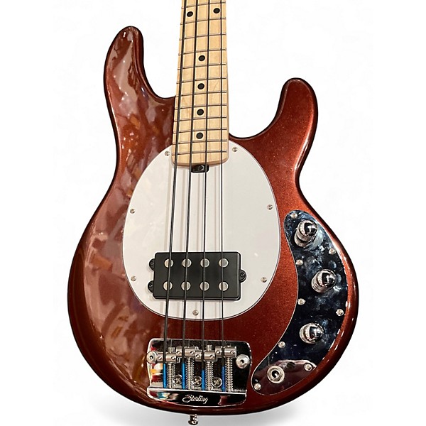 Used 2020s Sterling by Music Man STINGRAY H Burgundy Electric Bass Guitar