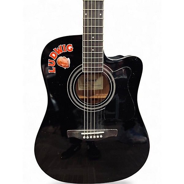 Used Ibanez V70CE Black Acoustic Electric Guitar