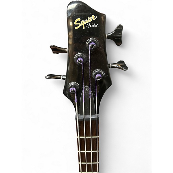 Used Squier MB4 Skull & Crossbones Black Electric Bass Guitar