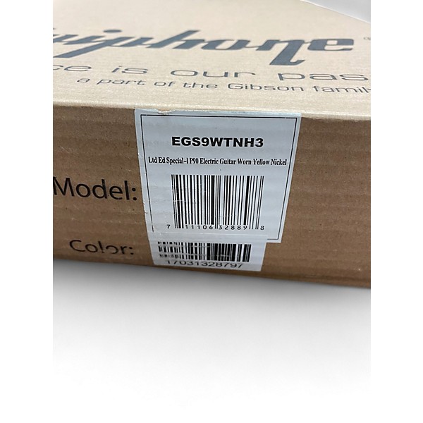 Used Epiphone Les Paul Special Vintage Yellow Solid Body Electric Guitar