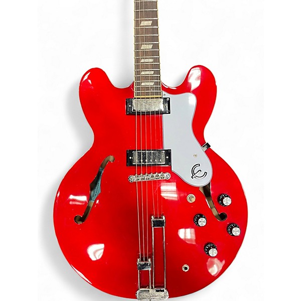 Used Epiphone E360TD Red Hollow Body Electric Guitar
