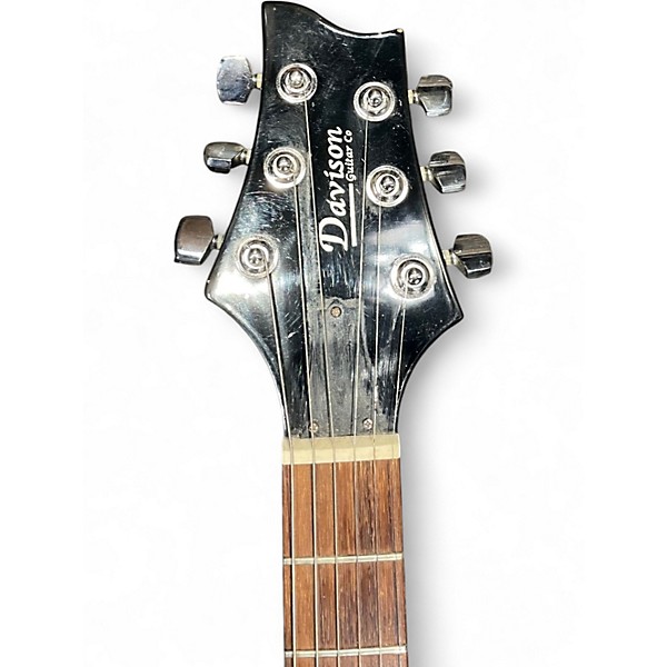 Used Davison Double Cut  Orange Hollow Body Electric Guitar