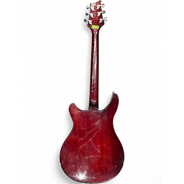 Used Davison Double Cut  Orange Hollow Body Electric Guitar