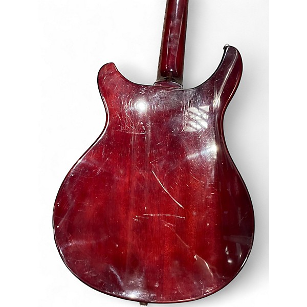 Used Davison Double Cut  Orange Hollow Body Electric Guitar