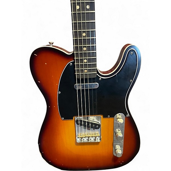Used Fender Jason Isbell Telecaster 3 Color Sunburst Solid Body Electric Guitar